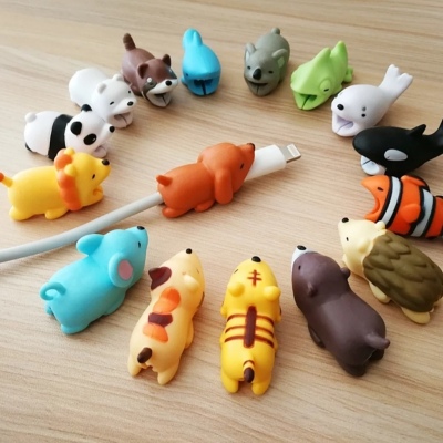 Protector Cable Cargador Usb Animal Mordelon 